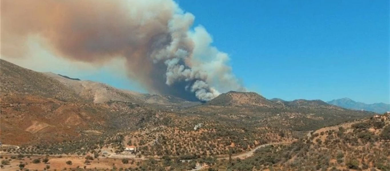 Ενεργοποιήθηκε το προγνωστικό σύστημα IRIS στην φωτιά στη Μάνη - Τι έδειξε (φωτό)